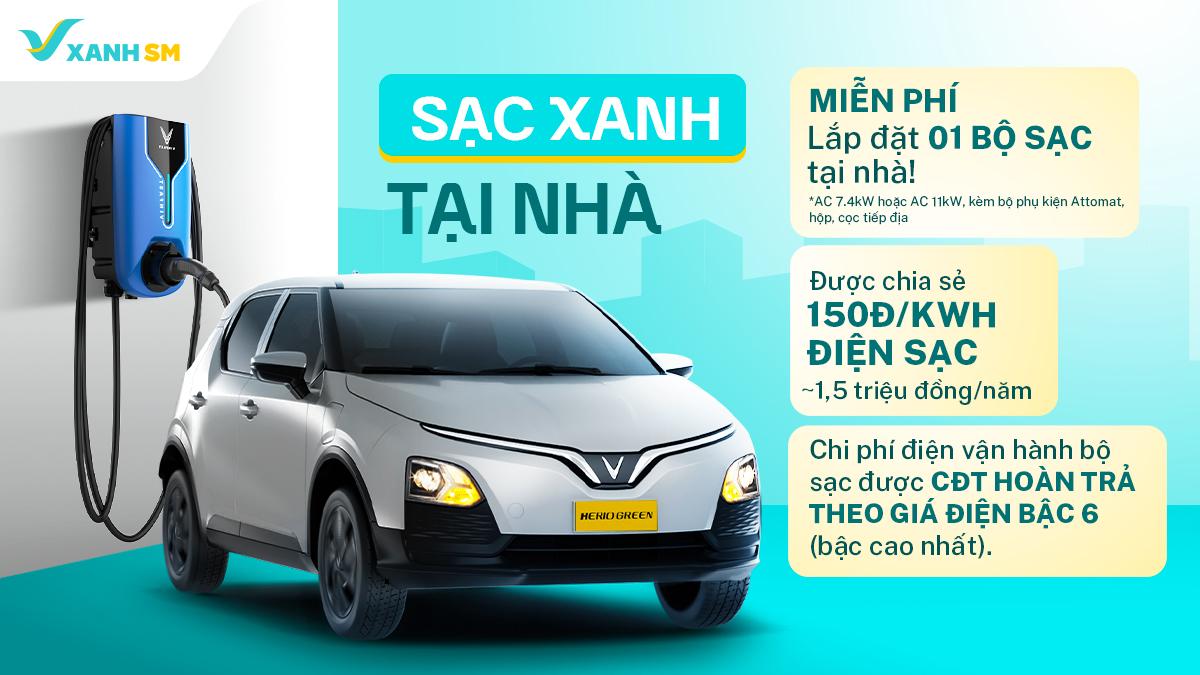 Tặng trụ sạc miễn phí cho tài xế mua xe Vinfast tại Vinfast Sài Gòn