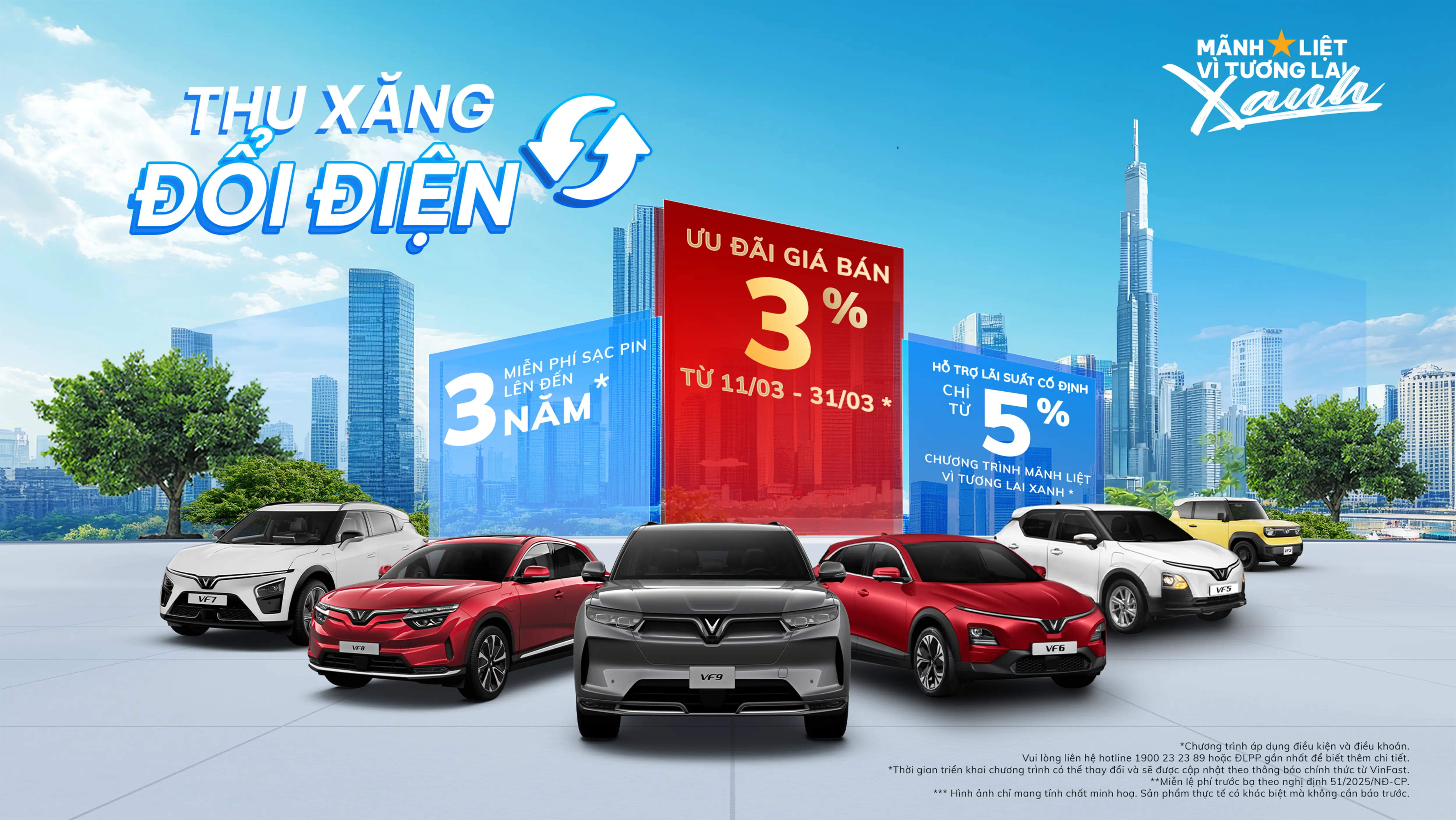 Chương trình thu xăng đổi điện Vinfast