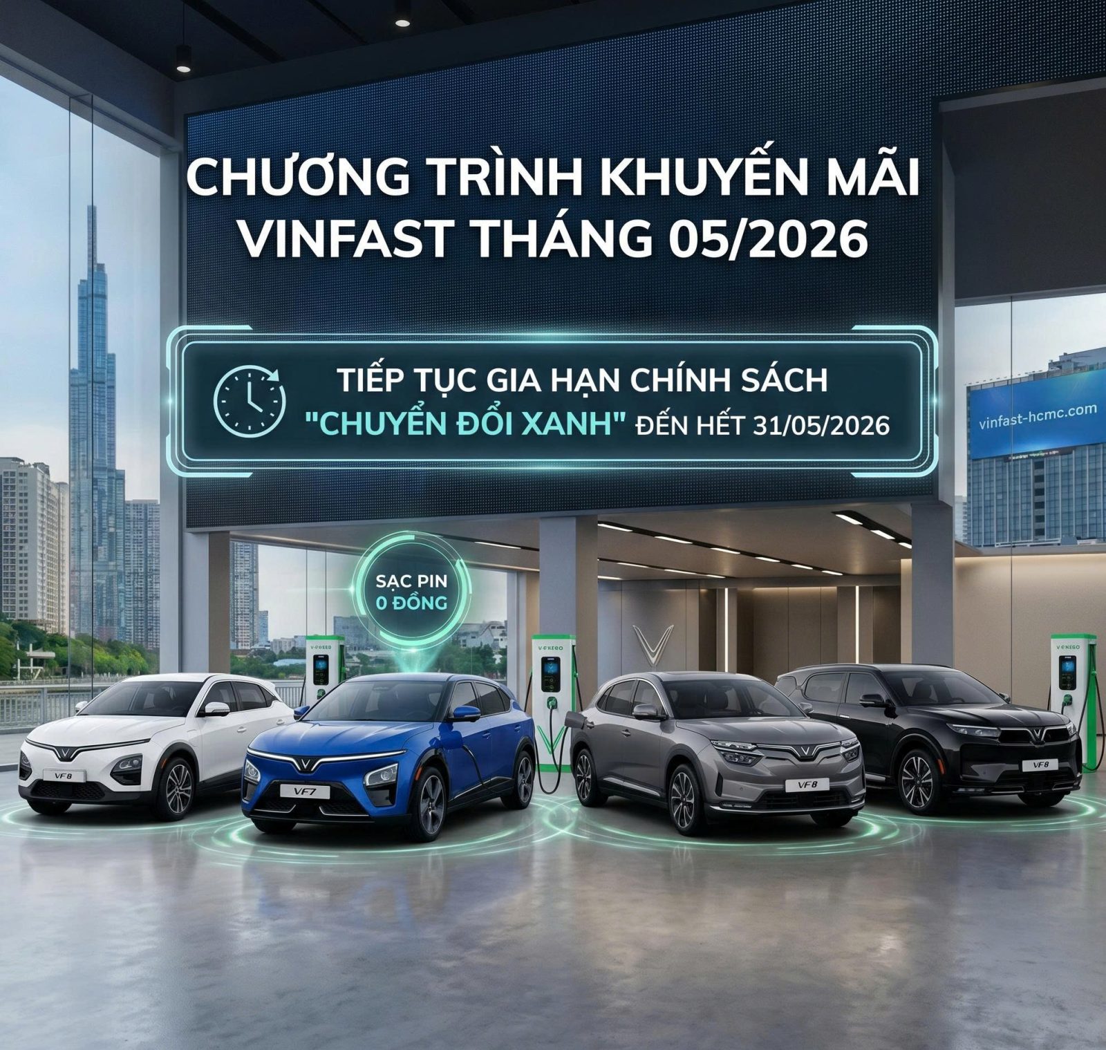 Chính sách giá & khuyến mãi Vinfast Tháng 05/2026